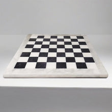 Load image into Gallery viewer, 1970s Gorgeous Black and White Chess Set in Volterra Alabaster Handmade. Made in Italy Madinteriorart by Maden