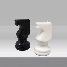 Load image into Gallery viewer, 1970s Gorgeous Black and White Chess Set in Volterra Alabaster Handmade. Made in Italy Madinteriorart by Maden