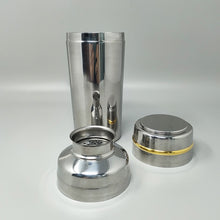 Load image into Gallery viewer, 1970s Gorgeous Cocktail Shaker in Gold 24K and Stainless Steel With Ice Bucket by Mepra. Made in Italy Madinteriorart by Maden