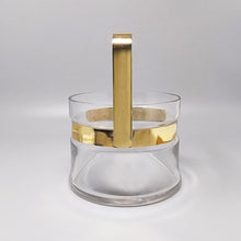 Load image into Gallery viewer, 1970s Gorgeous Cocktail Shaker With Ice Bucket by Dorval in Gold plate 24K and Crystal. Made in Italy Madinteriorart by Maden