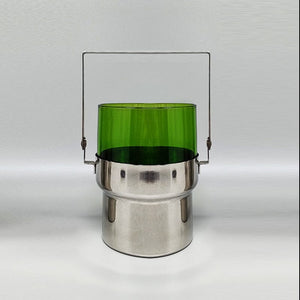 1970s Gorgeous Cocktail Shaker With Ice Bucket by Pran. Made in Italy Madinteriorart by Maden