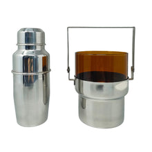 Load image into Gallery viewer, 1970s Gorgeous Cocktail Shaker With Ice Bucket by Pran. Made in Italy Madinteriorart by Maden