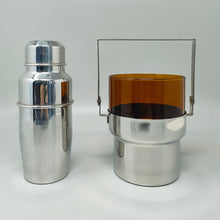 Load image into Gallery viewer, 1970s Gorgeous Cocktail Shaker With Ice Bucket by Pran. Made in Italy Madinteriorart by Maden