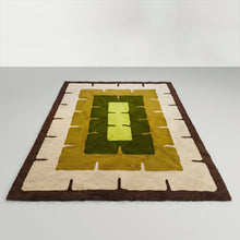 Load image into Gallery viewer, 1970s Gorgeous Geometric Space Age Rug in Wool. Made in Italy Madinteriorart by Maden