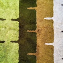 Load image into Gallery viewer, 1970s Gorgeous Geometric Space Age Rug in Wool. Made in Italy Madinteriorart by Maden