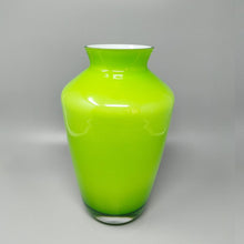 Load image into Gallery viewer, 1970s Gorgeous Green Vase by Ind. Vetraria Valdarnese. Made in Italy Madinteriorart by Maden