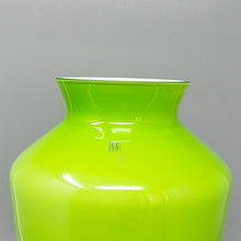 Load image into Gallery viewer, 1970s Gorgeous Green Vase by Ind. Vetraria Valdarnese. Made in Italy Madinteriorart by Maden