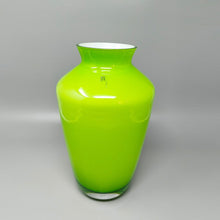 Load image into Gallery viewer, 1970s Gorgeous Green Vase by Ind. Vetraria Valdarnese. Made in Italy Madinteriorart by Maden