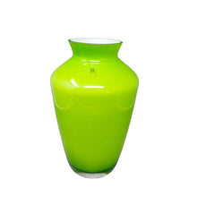 Load image into Gallery viewer, 1970s Gorgeous Green Vase by Ind. Vetraria Valdarnese. Made in Italy Madinteriorart by Maden