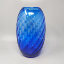 Load image into Gallery viewer, 1970s Gorgeous Large Blue Vase by Ind. Vetraria Valdarnese. Made in Italy Madinteriorart by Maden