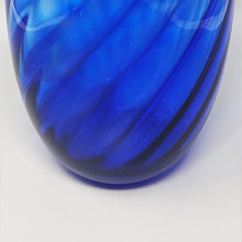 Load image into Gallery viewer, 1970s Gorgeous Large Blue Vase by Ind. Vetraria Valdarnese. Made in Italy Madinteriorart by Maden