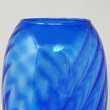 Load image into Gallery viewer, 1970s Gorgeous Large Blue Vase by Ind. Vetraria Valdarnese. Made in Italy Madinteriorart by Maden