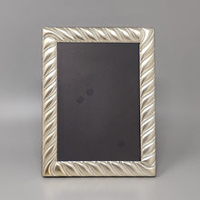 Load image into Gallery viewer, 1970s Gorgeous Photo Frame in Silver Plated with Glass. Made in Italy Madinteriorart by Maden