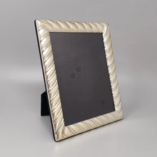 Load image into Gallery viewer, 1970s Gorgeous Photo Frame in Silver Plated with Glass. Made in Italy Madinteriorart by Maden