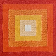 Load image into Gallery viewer, 1970s Gorgeous Verner Panton Style "Quadrat" Geometric Op Art Rug. Made in England Madinteriorart by Maden