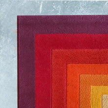 Load image into Gallery viewer, 1970s Gorgeous Verner Panton Style "Quadrat" Geometric Op Art Rug. Made in England Madinteriorart by Maden