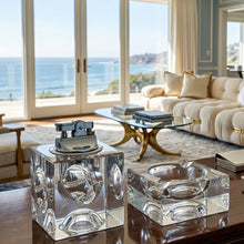 Load image into Gallery viewer, 1970s Italian Crystal Glass Smoking Set by Antonio Imperatore. Madinteriorart by Maden