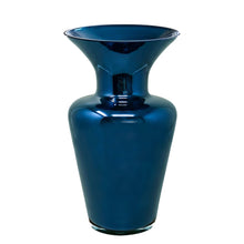 Load image into Gallery viewer, 1970s Italian Murano Blown Glass Blue Vase by Maestro del Vetro. Madinteriorart by Maden
