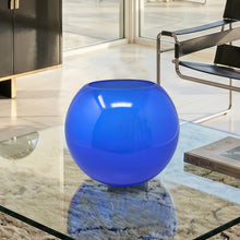 Load image into Gallery viewer, 1970s Mid-Century Blue Vase by Ind. Vetraria Valdarnese. Made in Italy Madinteriorart by Maden