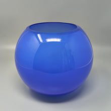 Load image into Gallery viewer, 1970s Mid-Century Blue Vase by Ind. Vetraria Valdarnese. Made in Italy Madinteriorart by Maden