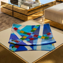 Load image into Gallery viewer, 1970s Mid-Century Modern Geometric Murano Glass Vide-Poche by Albatros, Signed GM Madinteriorart by Maden