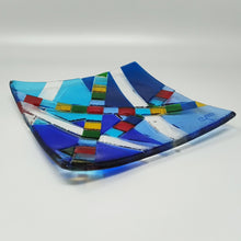 Load image into Gallery viewer, 1970s Mid-Century Modern Geometric Murano Glass Vide-Poche by Albatros, Signed GM Madinteriorart by Maden
