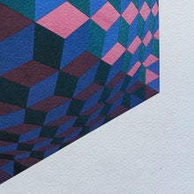 Load image into Gallery viewer, 1970s Original Gorgeous Victor Vasarely Op Art Limited Edition Lithograph Madinteriorart by Maden