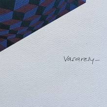 Load image into Gallery viewer, 1970s Original Gorgeous Victor Vasarely Op Art Limited Edition Lithograph Madinteriorart by Maden