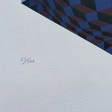 Load image into Gallery viewer, 1970s Original Gorgeous Victor Vasarely Op Art Limited Edition Lithograph Madinteriorart by Maden