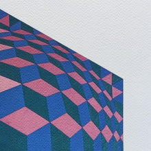 Load image into Gallery viewer, 1970s Original Gorgeous Victor Vasarely Op Art Limited Edition Lithograph Madinteriorart by Maden