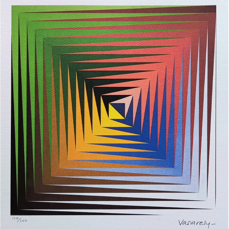 1970s Original Gorgeous Victor Vasarely 'Vonal | Madinterioart