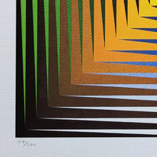 Load image into Gallery viewer, 1970s Original Gorgeous Victor Vasarely "Vonal Prim" Limited Edition Lithograph Madinteriorart by Maden