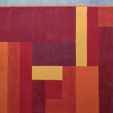 Load image into Gallery viewer, 1970s Stunning Geometric Space Age Rug in Wool. Made in Italy Madinteriorart by Maden
