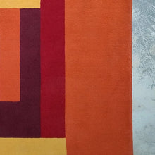 Load image into Gallery viewer, 1970s Stunning Geometric Space Age Rug in Wool. Made in Italy Madinteriorart by Maden