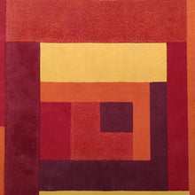 Load image into Gallery viewer, 1970s Stunning Geometric Space Age Rug in Wool. Made in Italy Madinteriorart by Maden