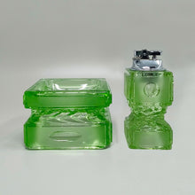Load image into Gallery viewer, 1970s Stunning Green Smoking Set By Antonio Imperatore in Murano Glass. Made in Italy Madinteriorart by Maden