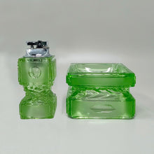 Load image into Gallery viewer, 1970s Stunning Green Smoking Set By Antonio Imperatore in Murano Glass. Made in Italy Madinteriorart by Maden
