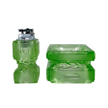 Load image into Gallery viewer, 1970s Stunning Green Smoking Set By Antonio Imperatore in Murano Glass. Made in Italy Madinteriorart by Maden