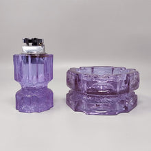Load image into Gallery viewer, 1970s Stunning Purple Smoking Set By Antonio Imperatore in Murano Glass. Made in Italy Madinteriorart by Maden