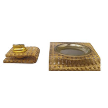 Load image into Gallery viewer, 1970s Stunning Smoking Set in Vienna Straw By Geolel. Made in Italy Madinteriorart by Maden