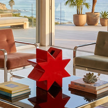 Load image into Gallery viewer, 1980s Ettore Sottsass "Hsing" Red Glazed Ceramic Vase for Alessio Sarri Madinteriorart by Maden
