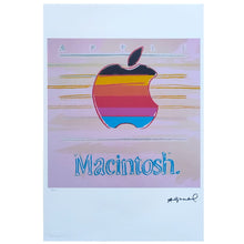 Load image into Gallery viewer, 1980s Gorgeous Andy Warhol "Apple Macintosh" Limited Edition Lithograph Madinteriorart by Maden