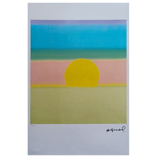 Load image into Gallery viewer, 1980s Gorgeous Andy Warhol "Sunrise" Limited Edition Lithograph Madinteriorart by Maden