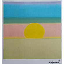 Load image into Gallery viewer, 1980s Gorgeous Andy Warhol "Sunrise" Limited Edition Lithograph Madinteriorart by Maden