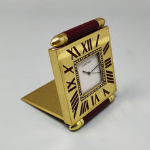 Load image into Gallery viewer, 1980s Gorgeous Cartier Alarm Clock Pendulette. Made in Swiss (Copia) Madinteriorart by Maden