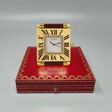Load image into Gallery viewer, 1980s Gorgeous Cartier Alarm Clock Pendulette. Made in Swiss (Copia) Madinteriorart by Maden