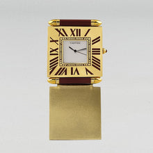 Load image into Gallery viewer, 1980s Gorgeous Cartier Alarm Clock Pendulette. Made in Swiss (Copia) Madinteriorart by Maden