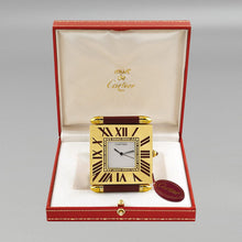 Load image into Gallery viewer, 1980s Gorgeous Cartier Alarm Clock Pendulette. Made in Swiss (Copia) Madinteriorart by Maden