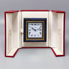 Load image into Gallery viewer, 1980s Gorgeous Cartier Alarm Clock Pendulette. Made in Swiss Madinteriorart by Maden