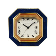 Load image into Gallery viewer, 1980s Gorgeous Cartier Alarm Clock Pendulette. Made in Swiss Madinteriorart by Maden